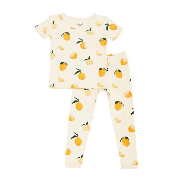Kyte Baby short sleeve/long pants pajamas - Lemon (size 6T) - Picture 1 of 3